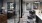 work space with multiple chairs, open glass walls and colored accent walls